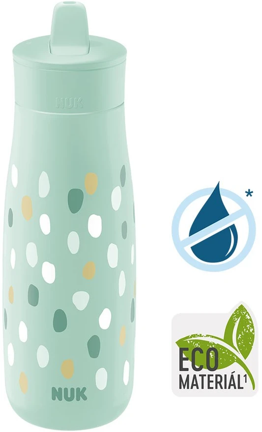 NUK Mini-Me Flip 2-in-1 kūdikio buteliukas, 450 ml, žalias