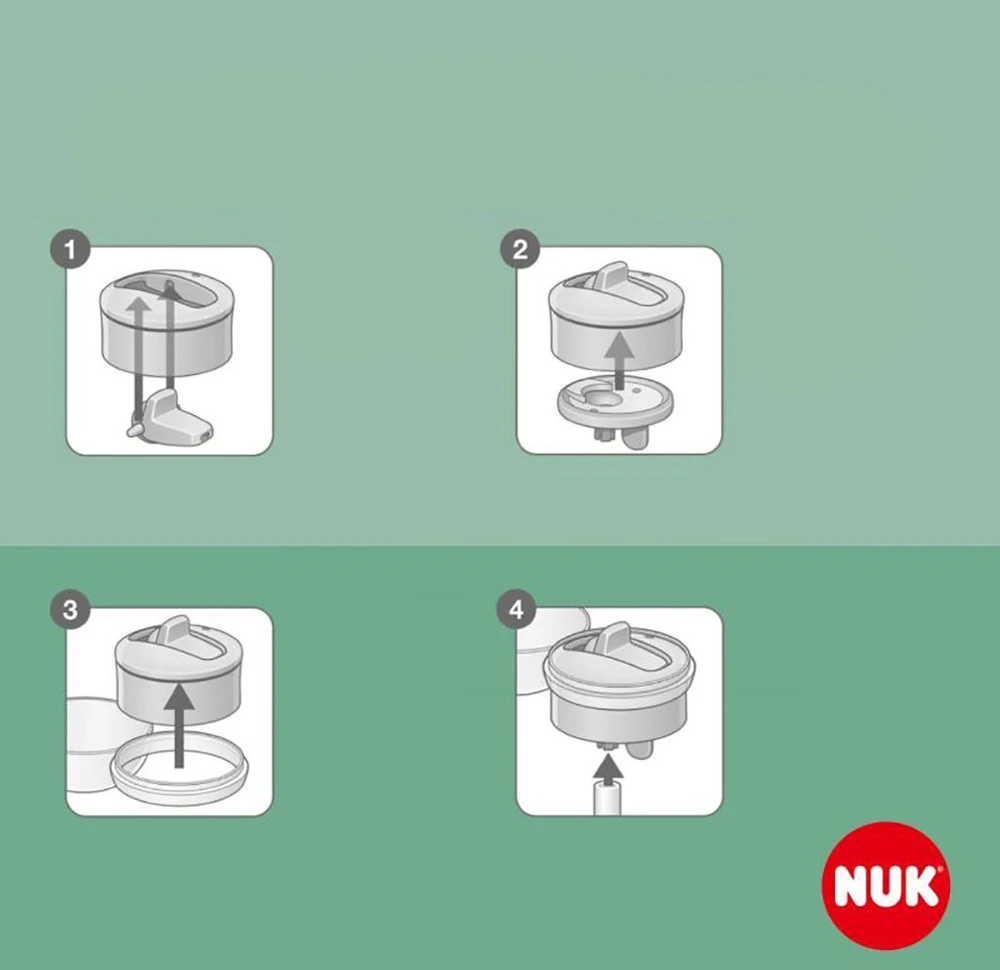 NUK Mini-Me Flip 2-in-1 kūdikio buteliukas Peppa Pig, 450 ml, rožinis, 12+m