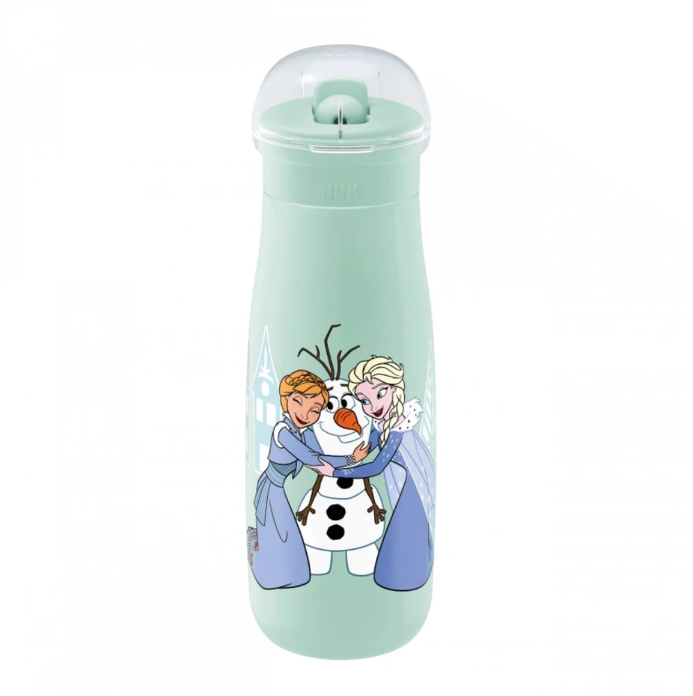 NUK Mini-Me Flip 2in1 kūdikio buteliukas Frozen 450 ml rožinis, 12+ mėn.
