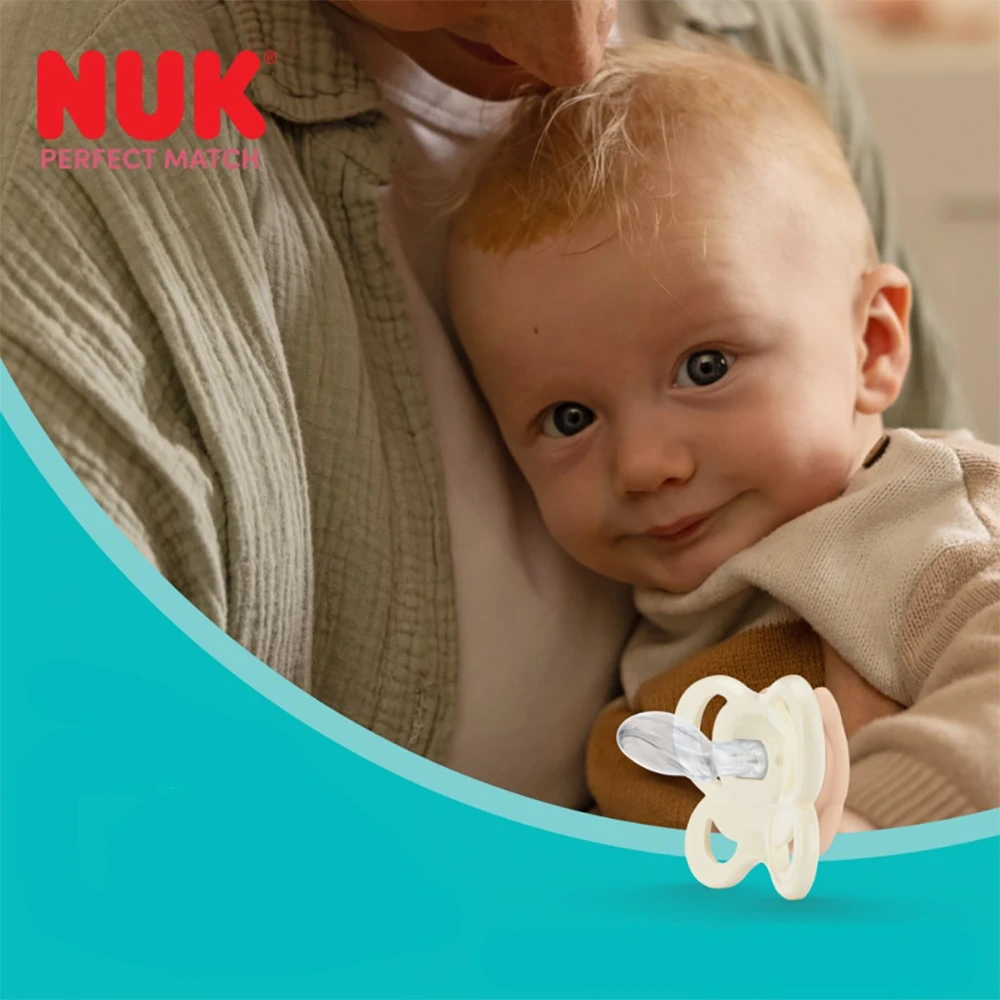 NUK Perfect Match Air BEAR čiulptukas 0-6 mėn., 1 vnt. dėžutėje