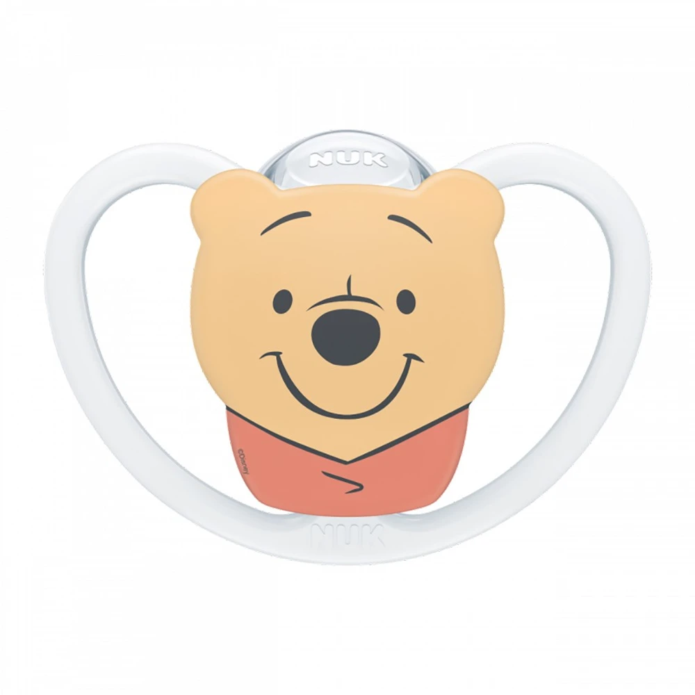 NUK Perfect Match Air čiulptukas Disney Bear 6-18 mėn., baltas