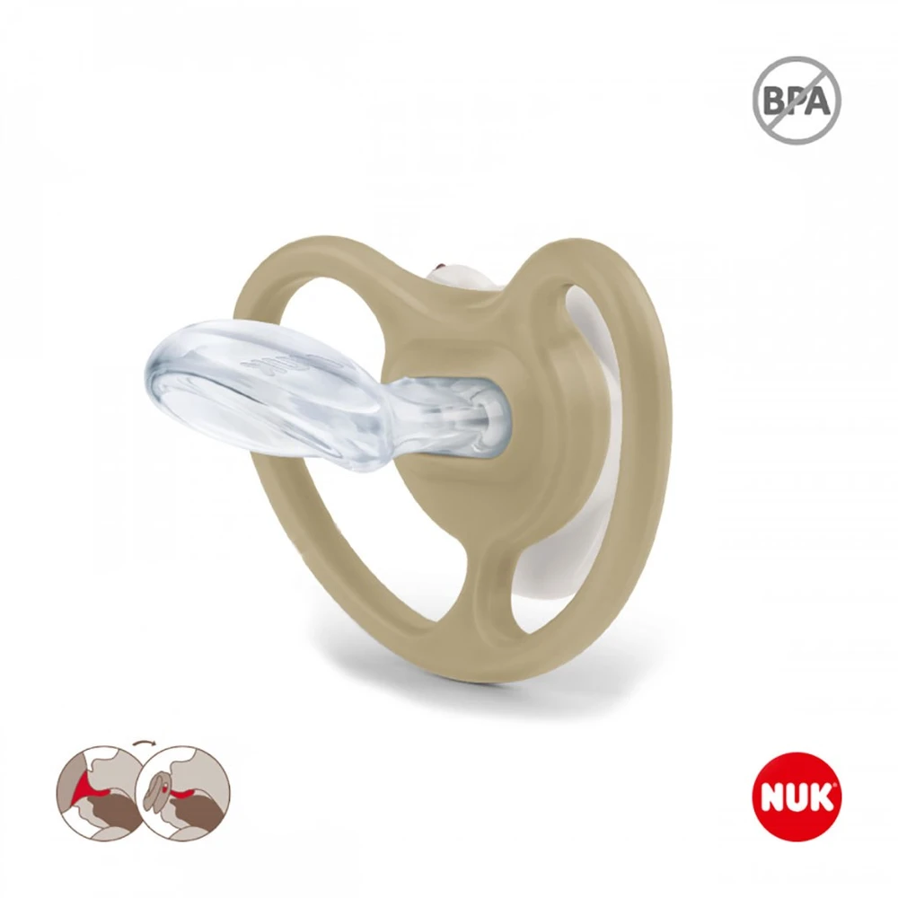 NUK Perfect Match Air čiulptukas Disney Bear Pú 0–6 mėn baltas