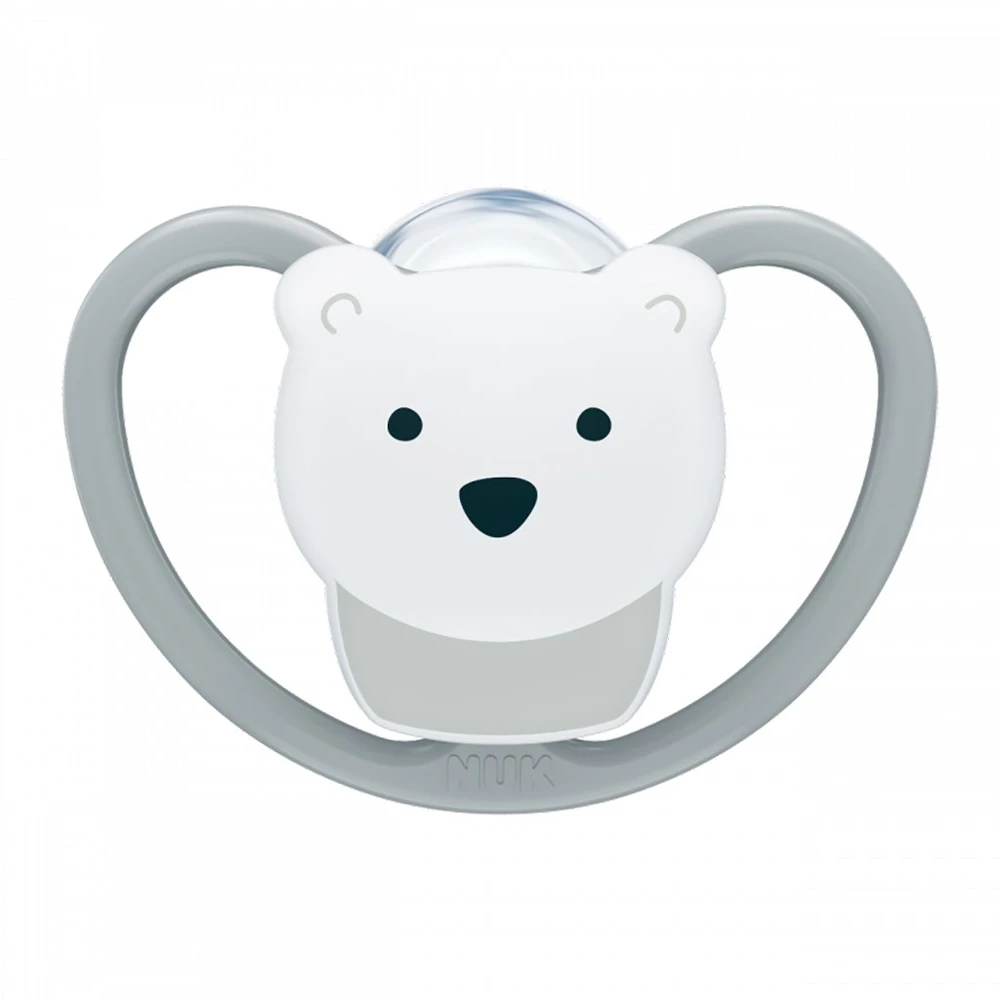 NUK Perfect Match Air POLAR BEAR čiulptukas 18+ mėn., 1 vnt. dėžutėje