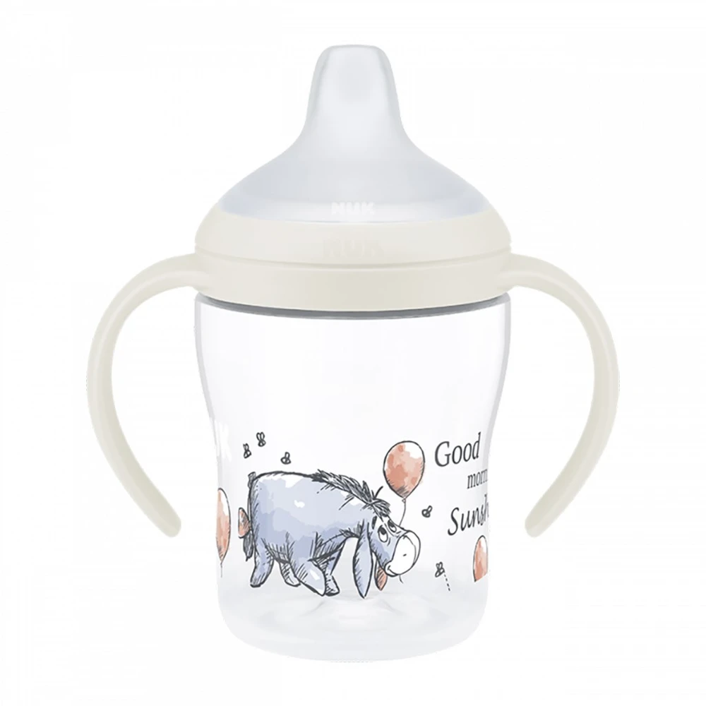 NUK Perfect Match mokomasis kūdikio buteliukas DISNEY Mikė Pūkuotukas Asiliukas 150 ml