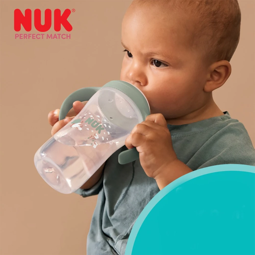 NUK Perfect Match mokomasis kūdikio buteliukas Hippo 260 ml