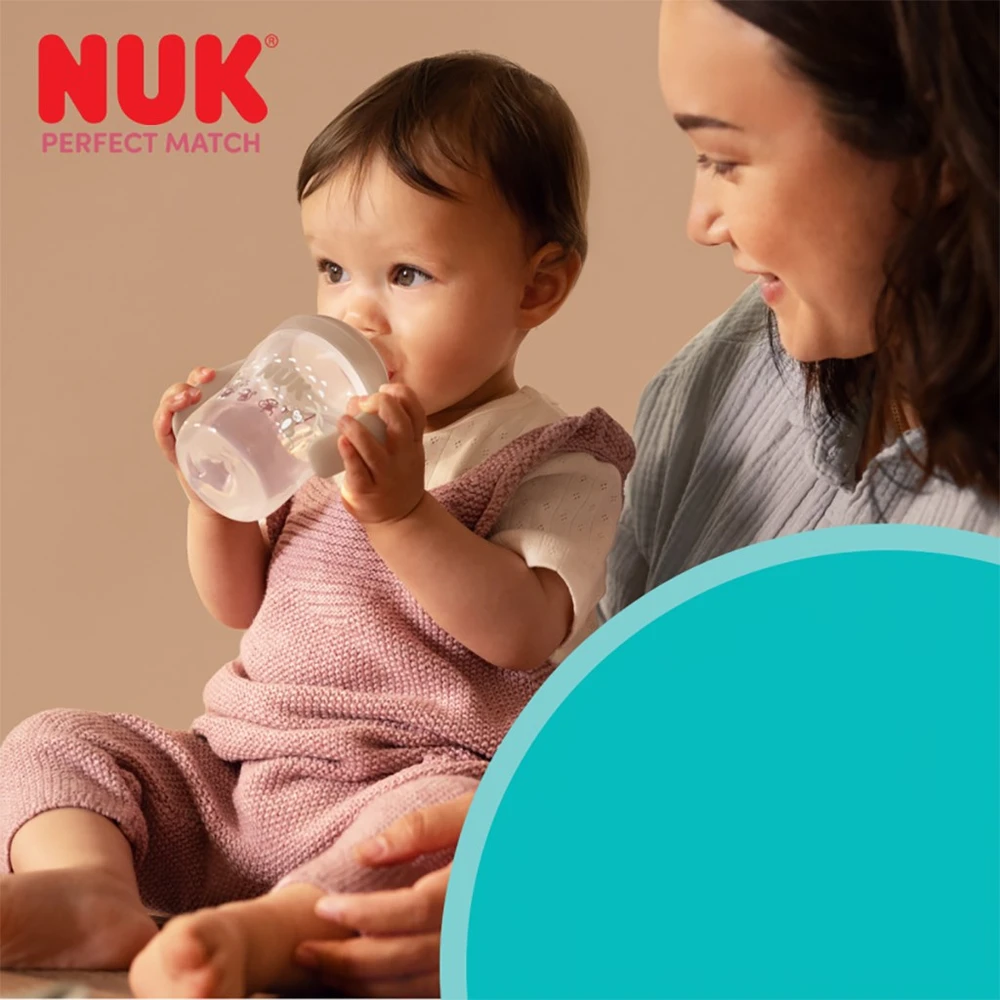 NUK Perfect Match mokomasis kūdikio buteliukas DISNEY Minnie raudonas 150 ml