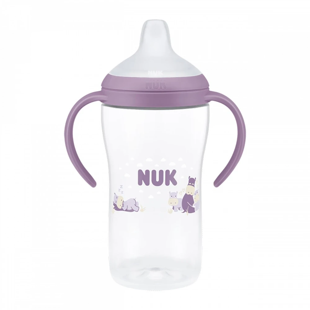 NUK Perfect Match mokomasis kūdikio buteliukas Hippo 260 ml