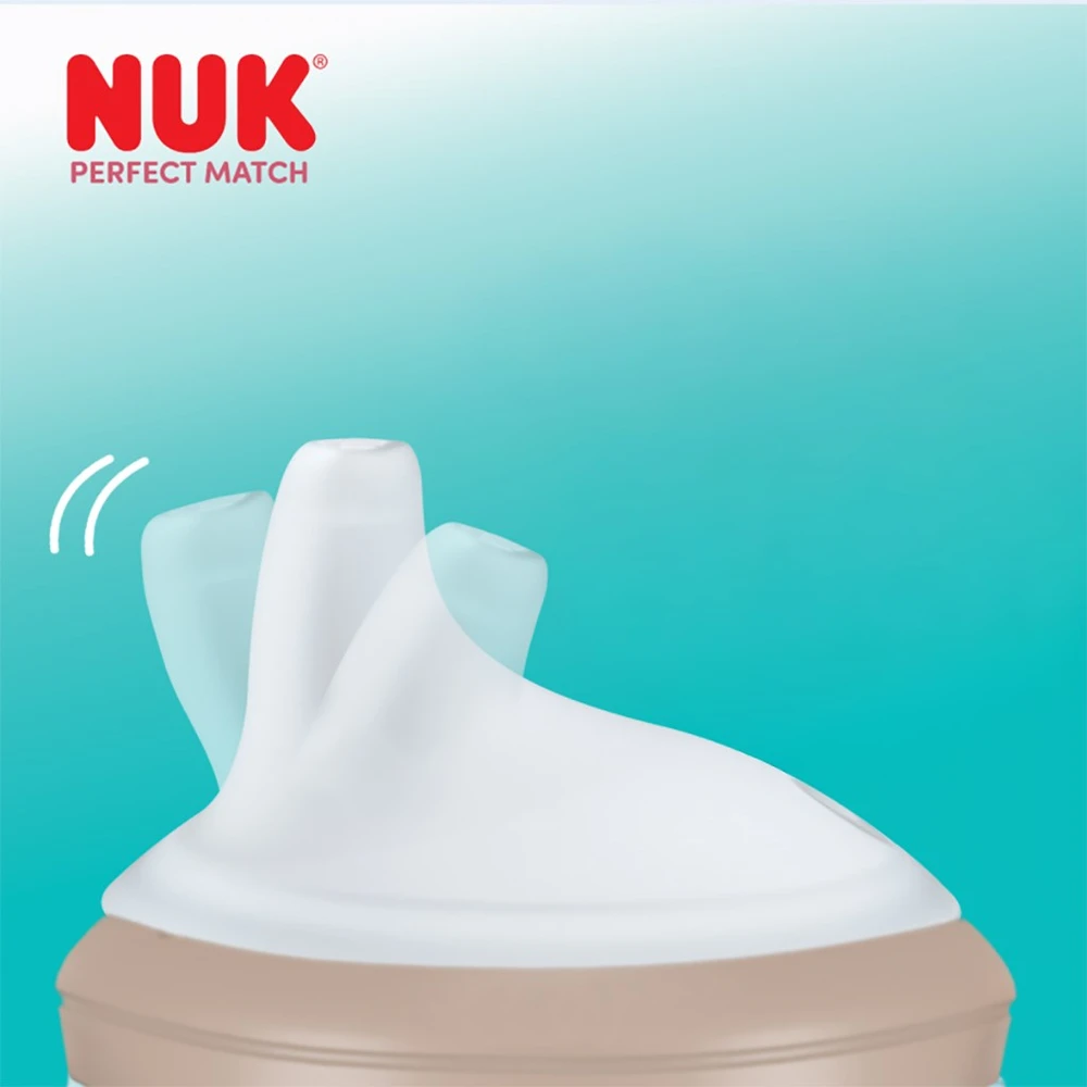 NUK Perfect Match mokomasis kūdikio buteliukas DISNEY Minnie raudonas 150 ml