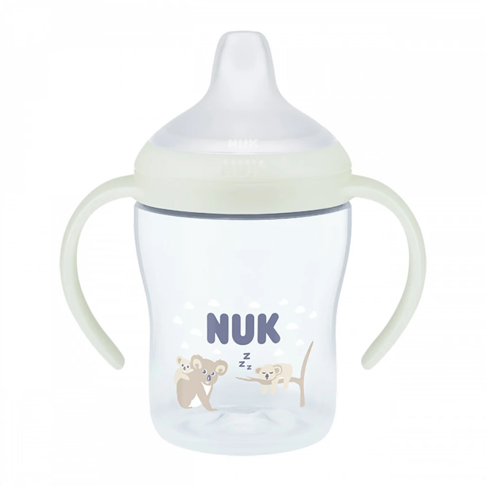 NUK Perfect Match mokomasis kūdikio buteliukas 150 ml, šviečiantis tamsoje
