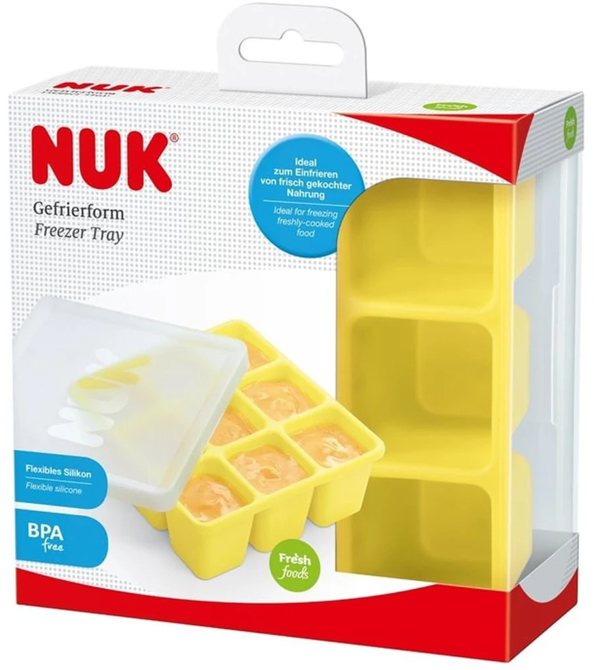 NUK silikoninė geltona šaldymo forma