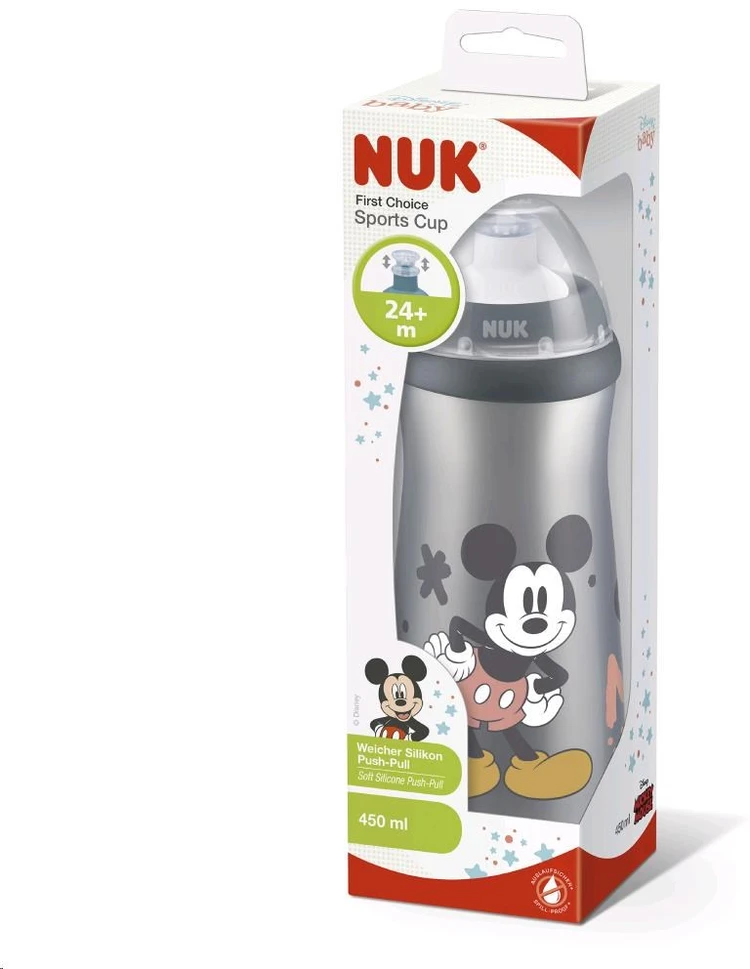 NUK 255413 sportinis puodelis 450ml Mickey Mouse