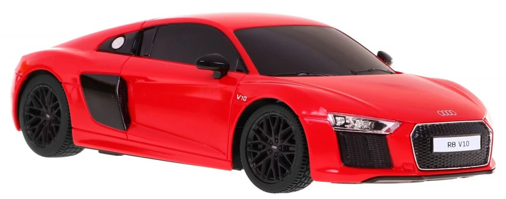 Audi R8 raudona RASTAR modelis 1:24 Zdalnie sterowane auto + Pilot 2,4 GHz