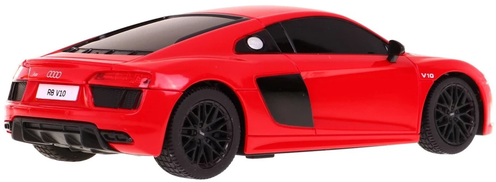 Audi R8 raudona RASTAR modelis 1:24 Zdalnie sterowane auto + Pilot 2,4 GHz