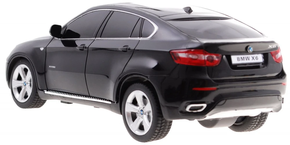 BMW X6 juoda RASTAR modelis 1:24 Zdalnie sterowane Auto SUV + pilot
