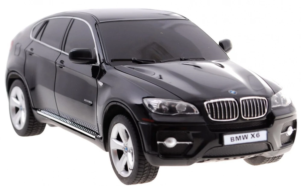 BMW X6 juoda RASTAR modelis 1:24 Zdalnie sterowane Auto SUV + pilot