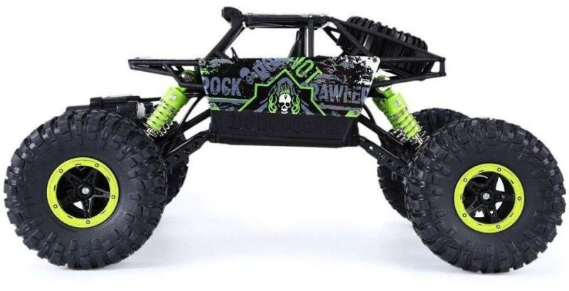 HB Radijos bangomis valdomas visureigis - džipas, Rock Crawler 2.4GHz 1:18, juoda/žalia