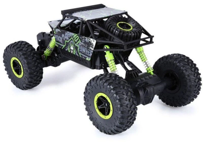 HB Radijos bangomis valdomas visureigis - džipas, Rock Crawler 2.4GHz 1:18, juoda/žalia