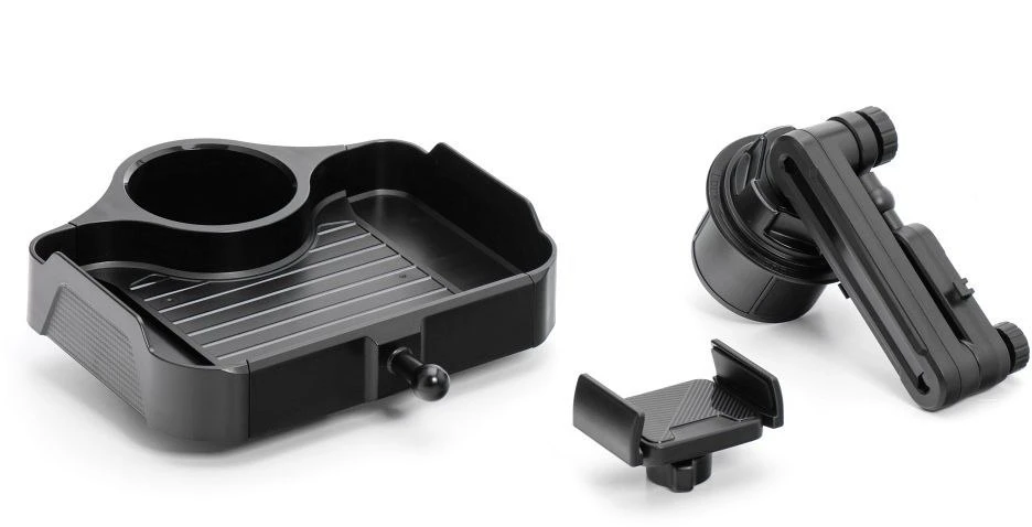 Oem Car table with phone holder CP2008 juodos spalvos