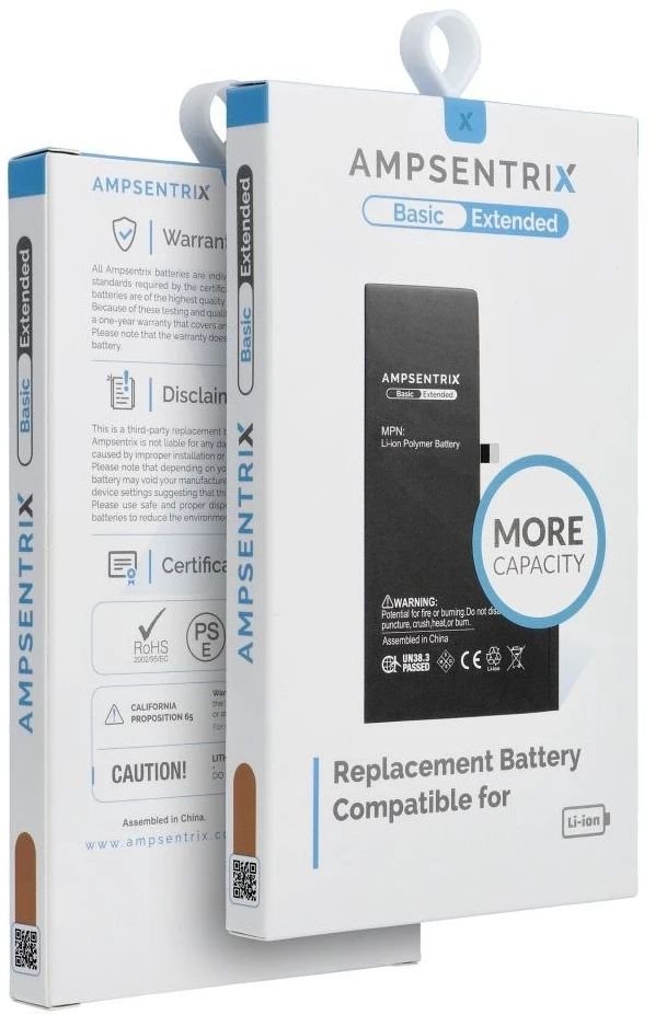 Inne „Oem AmpSentrix Basic“ baterija, skirta „iPhone 11 Pro Max“ (didelės talpos 4550 mAh)