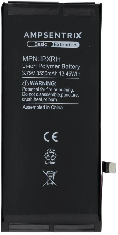 Inne „Oem AmpSentrix Basic“ baterija, skirta „iPhone XR“ (didelės talpos 3550 mAh)