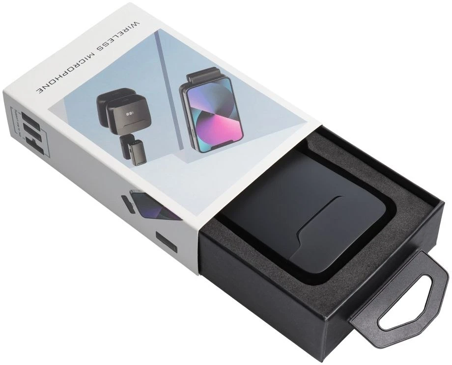 Oem Belaidis prisegamas mikrofonas „Lightning“ su įkrovimo dėklu S11 juodas