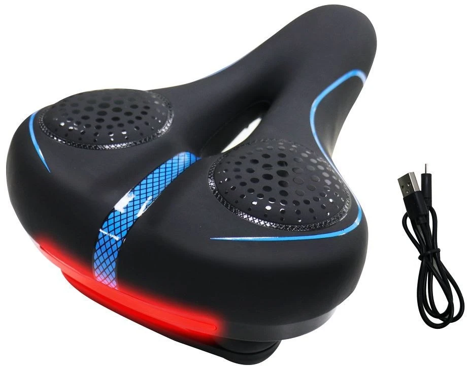 OEM dviračio balnelis su integruotu LED žibintu FSBSD-232-1 juodas