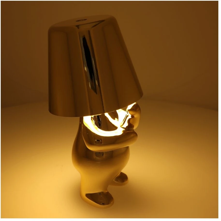 Oem Stalinis šviestuvas prie lovos GOLD MAN Art Deco stovimas (3 versija) MLTL