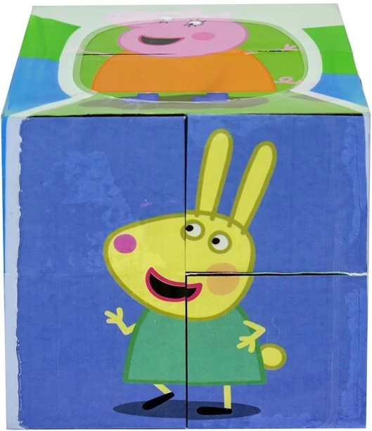 Oem Peppa Pig dėlionė iš kaladėlių kubas 7x7 cm