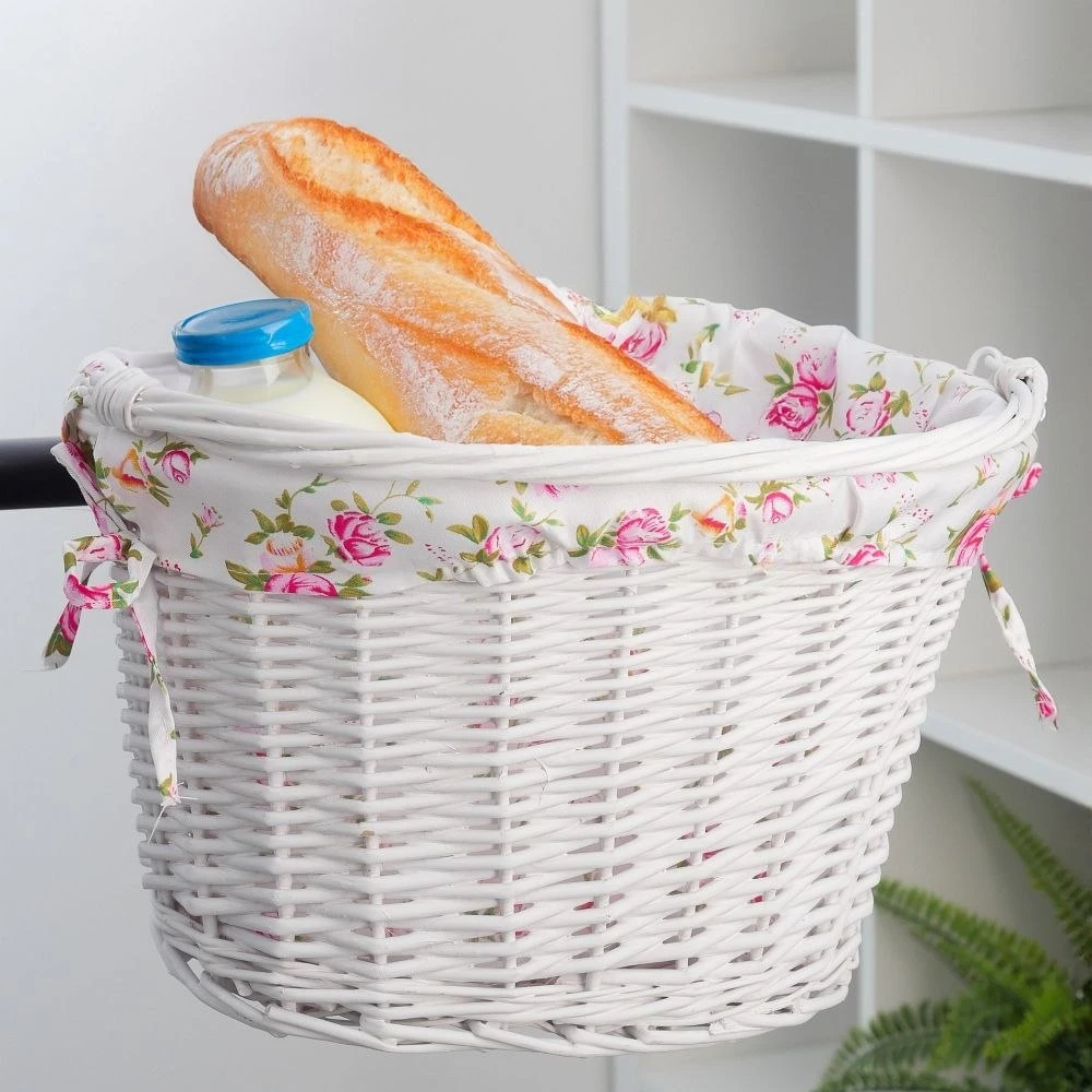 OEM Gluosnio krepšelis su spausdinimo audiniu FSBKT-037-1 baltas
