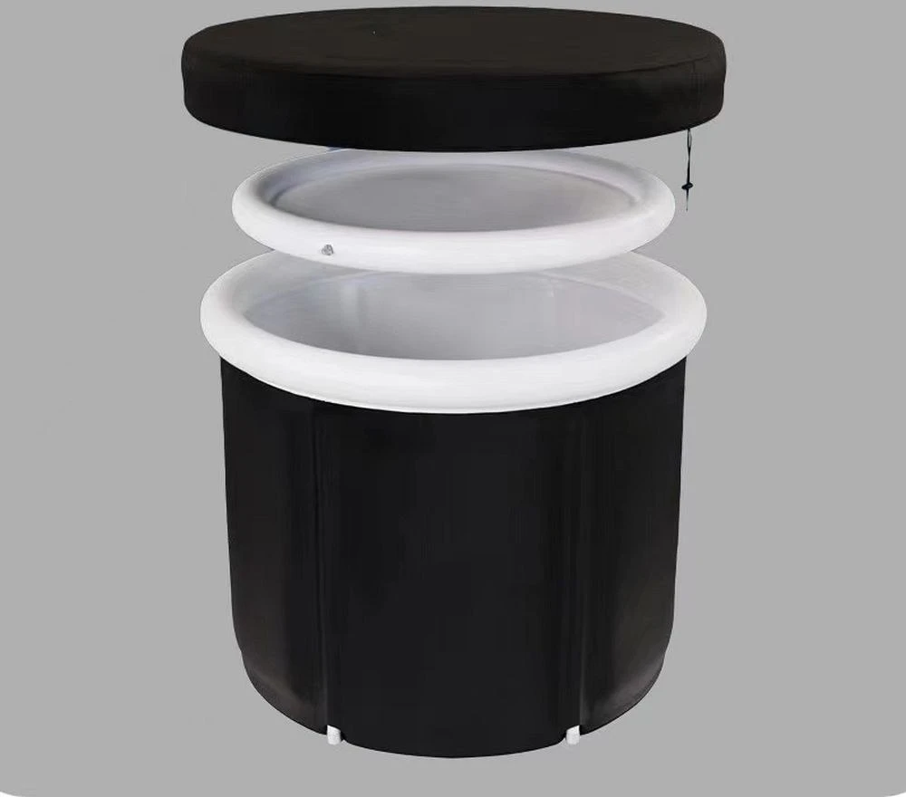 Oem Foldable portable inflatable bathtub 75 x 75 cm juodas