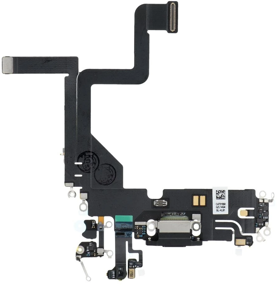 OEM įkrovimo lankstus USB įkroviklis IPHONE 14 Pro juodas (ištrauktas)