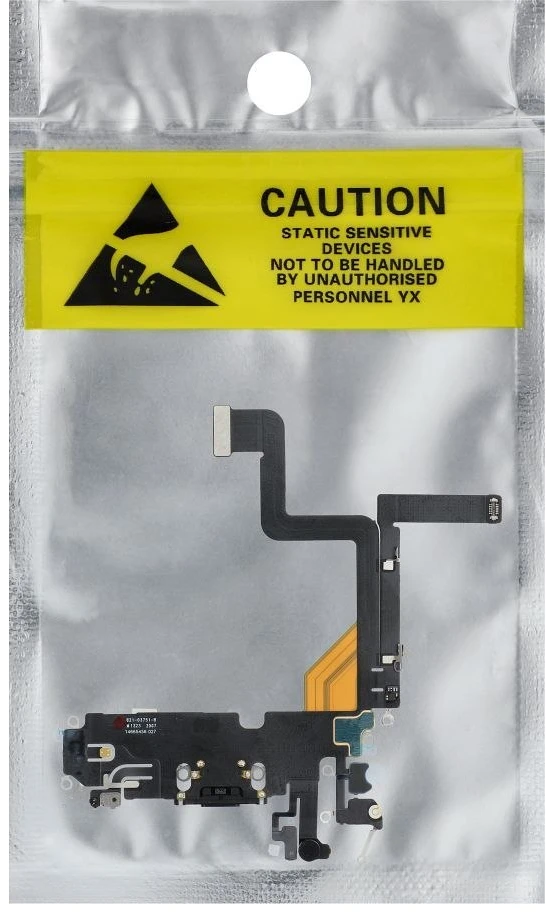 OEM įkrovimo lankstus USB įkroviklis IPHONE 14 Pro juodas (ištrauktas)