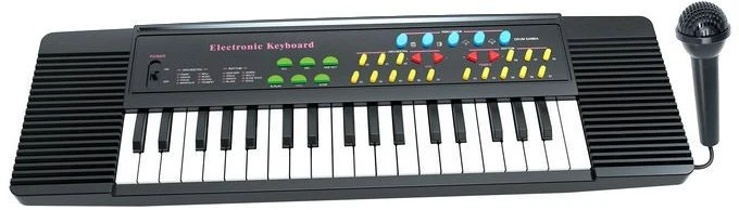 Organkai, pianinas, klaviatūra su mikrofonu, 37 klavišai