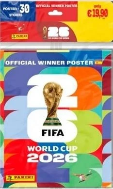 Panini Kolekcija FIFA World Cup 2026 plakatas su lipdukais