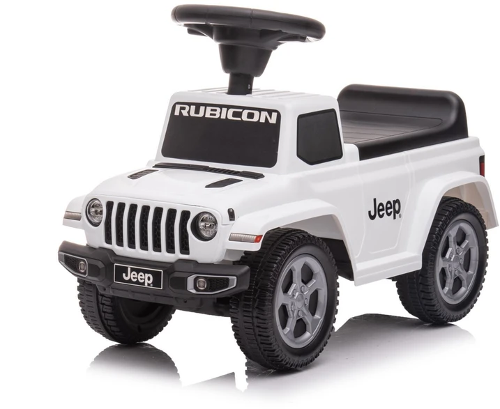 Paspiriamukas stumdukas su garsais Jeep automobilis vaikams baltas