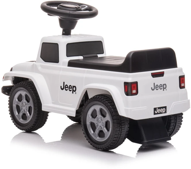 Paspiriamukas stumdukas su garsais Jeep automobilis vaikams baltas