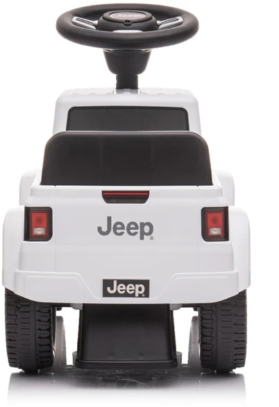 Paspiriamukas stumdukas su garsais Jeep automobilis vaikams baltas