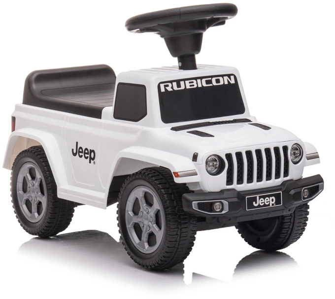 Paspiriamukas stumdukas su garsais Jeep automobilis vaikams baltas