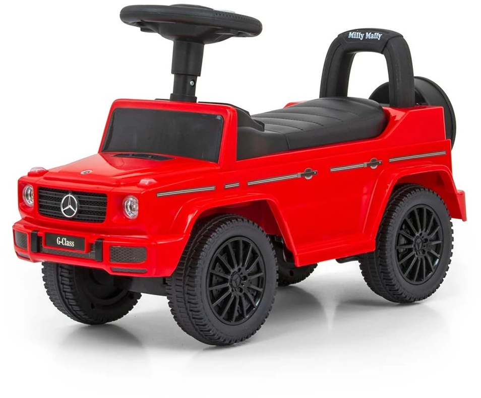 Paspiriama mašinėlė - stumdukas Milly Mally Mercedes G350d, Raudona