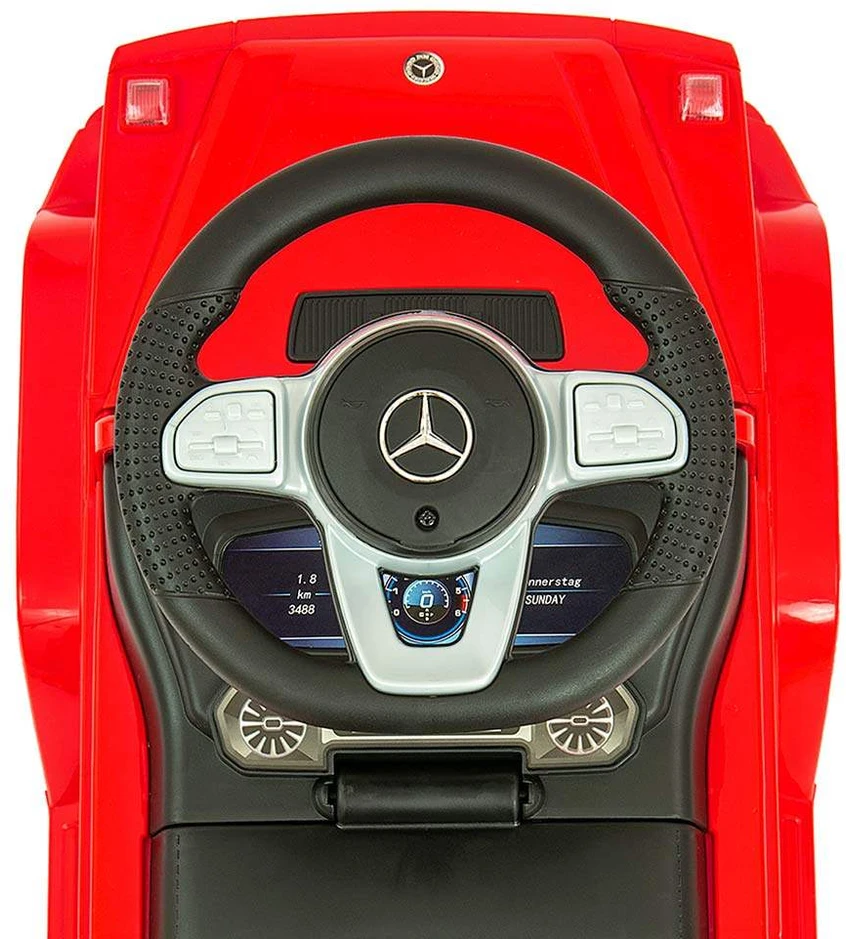 Paspiriama mašinėlė - stumdukas Milly Mally Mercedes G350d, Raudona