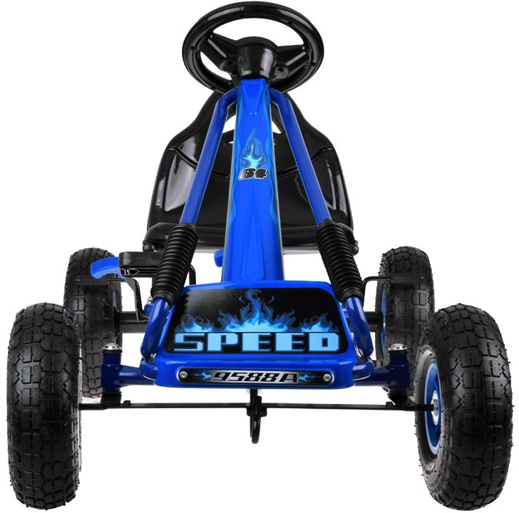 Jokomisiada Large pedal go-kart su reguliuojama sėdyne ir pripučiamais ratais SP0839