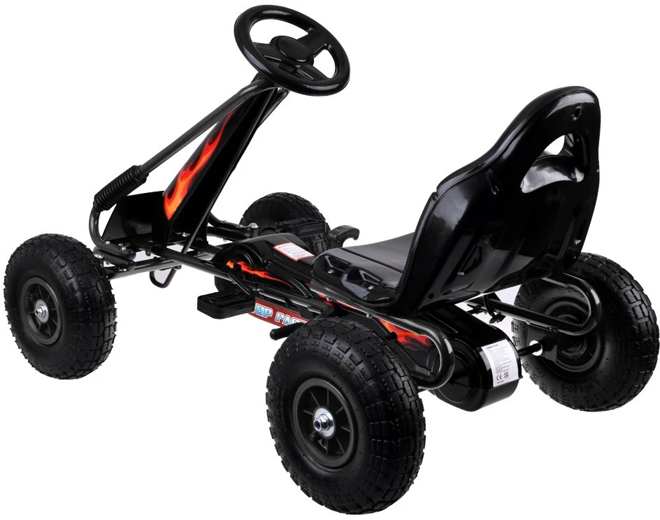 Jokomisiada Large pedal go-kart su reguliuojama sėdyne ir pripučiamais ratais SP0839