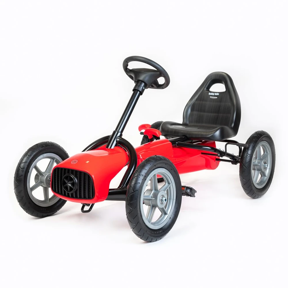 Dėlionė Baby Mix Go-kart Buggy pripučiami ratai, raudona