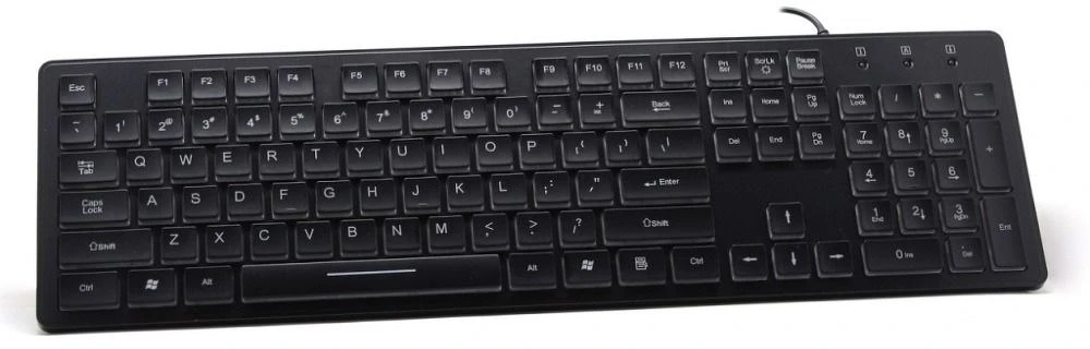 ART KL AK-20 SLIM klaviatūra su pašvietimu AK-20 USB