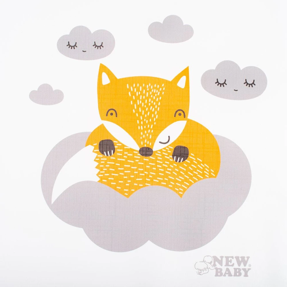 Persirengimo kilimėlis New Baby Fox baltas 85x70 cm