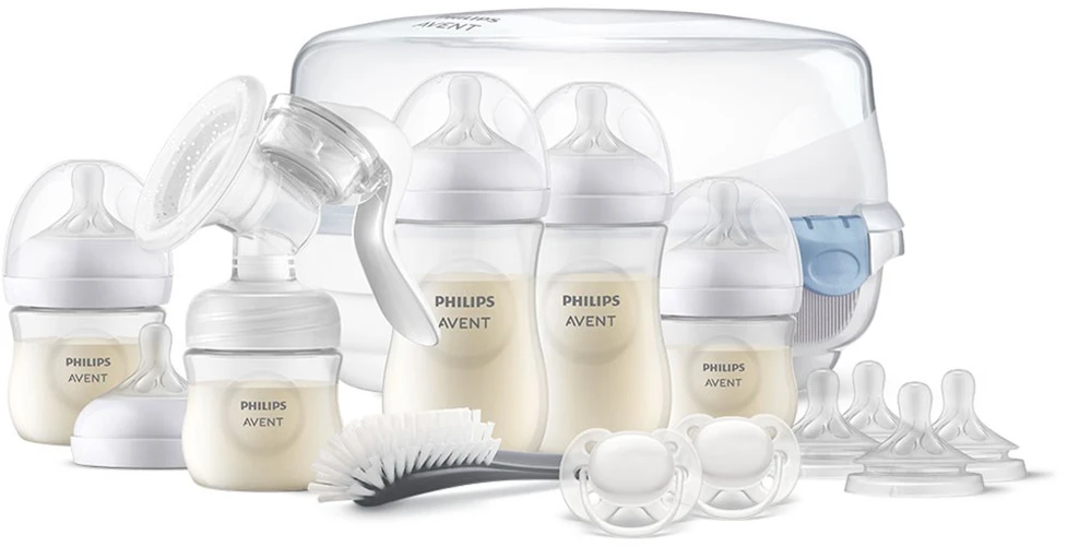Philips Avent Natural Response žindymo rinkinys su rankiniu pientraukiu ir sterilizatoriumi