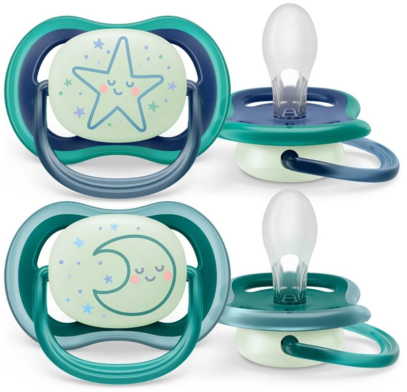 Philips AVENT SCF376/13 Čiulptukas Ultra Nighttime 6-18 žvaigždučių/mėnulio berniukas