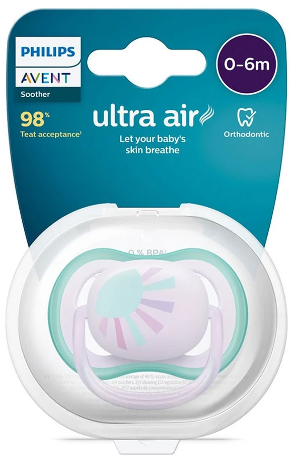 Philips Avent Ultra oro čiulptukas 1 vnt., 0-6 mėn., dydis 0-6 mėn.