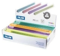 Plastikinė trikampė liniuotė 15 cm Milan 60 vnt