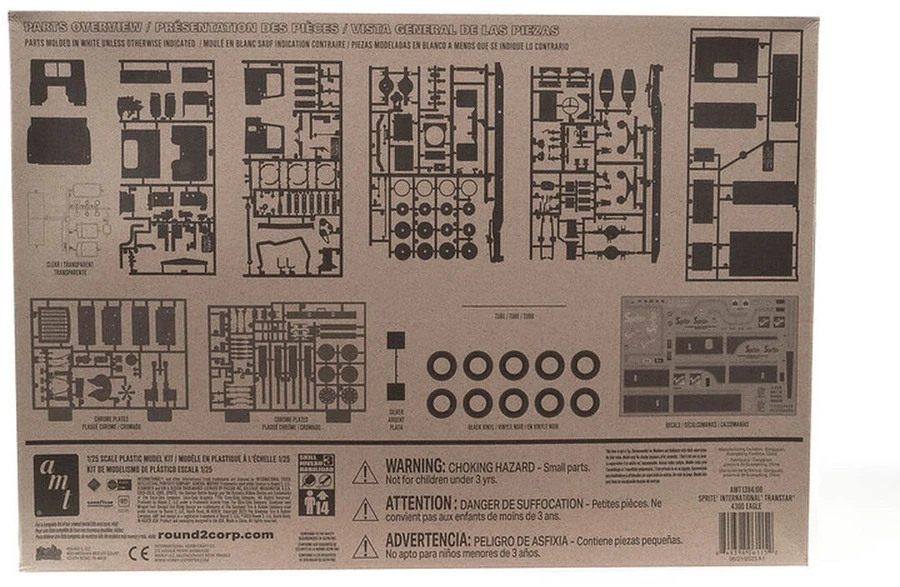 Plastikinis modelis sunkvežimio International Transtar 4300 Eagle 1:25